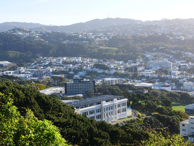 A pretty nice shot of a school.